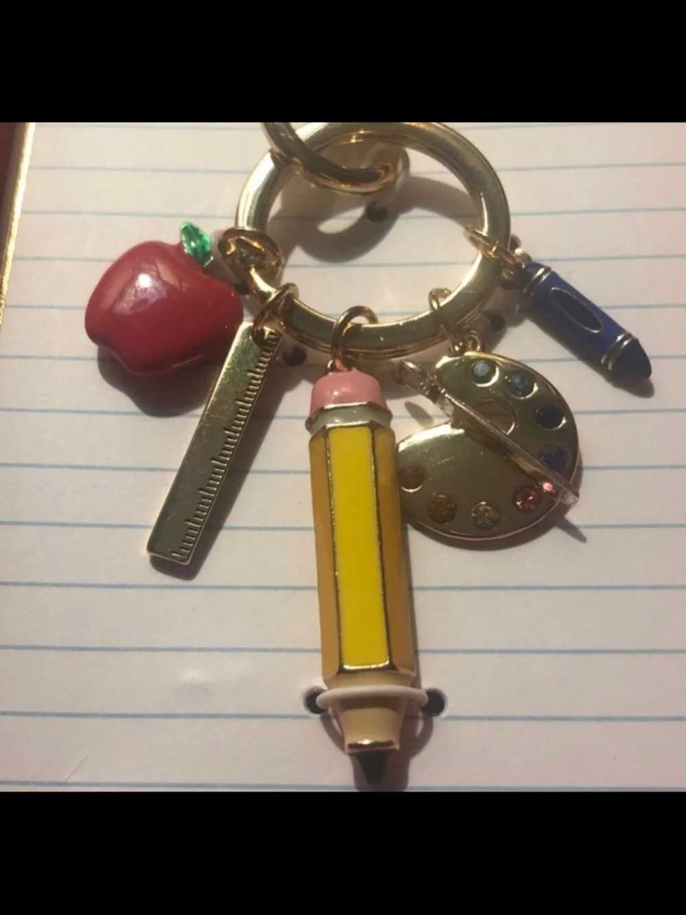 TRUE TO FORM Back to School Education-Theme Keychain and Bag/Purse Charm NEW NWT